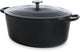 Bk bourgogne gietijzeren wildpan 32cm 7.5l - inductie braadpan – ovenbestendig tot 230 graden – deksel met druipringen – wit geëmailleerde binnenkant – zwart