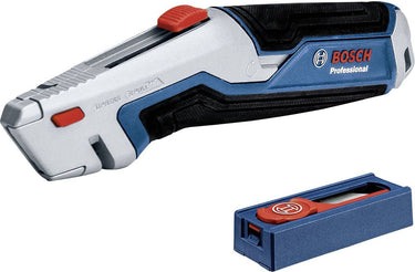 Bosch professional retractable knife + blades (1x intrekbaarmes, 10+3 reserve messen)