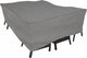 Eurotrail waterdichte hoes voor tuintafel met stoelen, cantonic 250x175x100cm, grijs