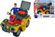 Simba brandweerman sam speelgoed quad met figuur - actievoertuig.