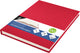 Kangaro dummyboek - a5 - rood - 160 blanco pagina's - hard linnen cover - k-5361
