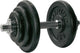 Tunturi dumbell gietijzer totaal 20kg - halterset met schroefsluiting - dumbbell set - 1 halterstang - 30mm - incl. gratis fitness app