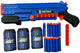 Lobbes speelgoed bv shooter x revolt - met 12 zachte pijlen en 3 blikken