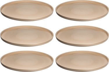 Leonardo roma bord 27cm abrikoos - set 6
