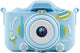 Vision products digitale kindercamera met silicone beschermhoes space voor 4-10 jaar met selfie spelletjes - foto video - blauw