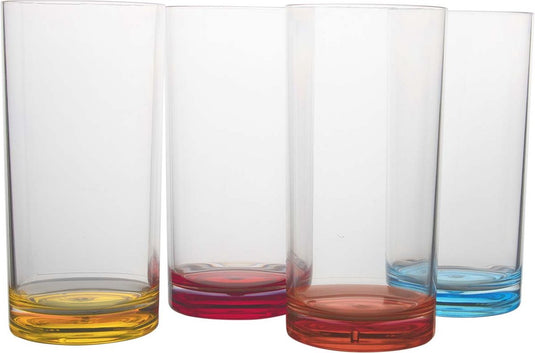 Gimex - colour line - longdrink - rainbow - 480 ml - 4 stuks