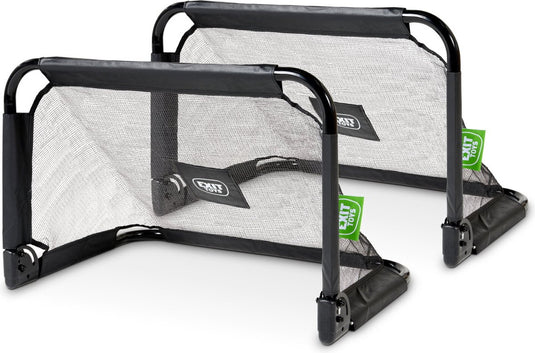 Exit toys exit pico stalen voetbaldoel 90x60cm - set van 2 - voetbal goal - voor kinderen - tuin - zwart