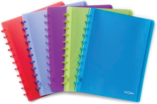 Atoma pres map - pp - 11 ringen - 40 stuks - geassorteerde kleuren