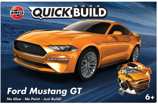 Airfix modelbouwpakket auto - j6036 quickbuild ford mustang gt car plastic - - modelbouw