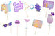 Partycasa party casa fotobooth props set - 10 stuks - fotobooth accessoires vrijgezellenfeest - foto props - bachelorette party - multicolor