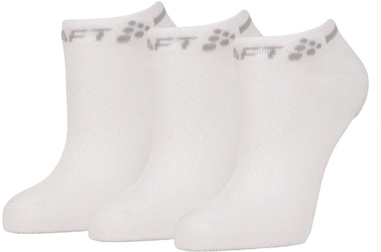 Craft active shaftless sock 3-pack unisex sportsokken - wit