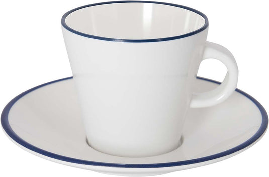 Gimex - linea line - espresso set - blauw - 85 ml - 2 stuks