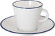 Gimex - linea line - espresso set - blauw - 85 ml - 2 stuks