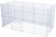 Trixie uitbreidingspanelen - kunststof wit 35x35 cm - 4 stuks met bevestigingsmateriaal