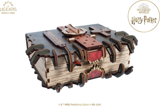 Ugears 3d modelbouw - the monster book of monsters™ - harry potter™ - mechanisch bouwpakket hout - educatief speelgoed