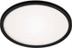 Briloner slim - led plafonniére - plafondlamp - 18w - wit-zwart - ø29.3cm