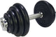 Tunturi dumbell gietijzer totaal 15kg - halterset met schroefsluiting - dumbbell set - 1 halterstang - 30mm - incl. gratis fitness app