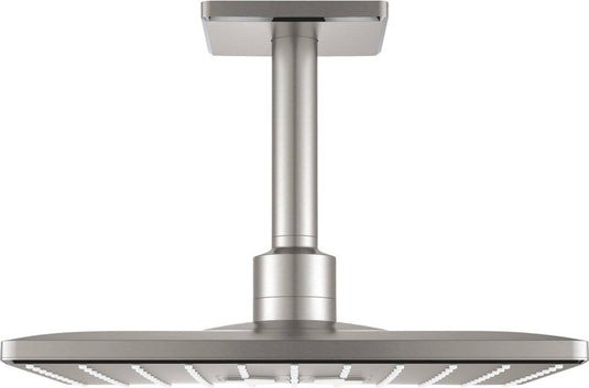Grohe rainshower hoofddouche+arm vierkant supersteel