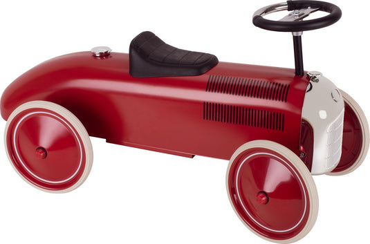 Goki loopauto - rood - 73,5x35x40cm - metaal en kunststof - 1+