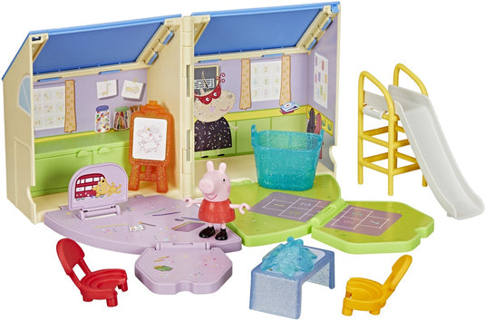 Hasbro peppa pig speelset pop-open speelklas schoolklas fantasie.