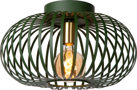 Lucide manuela - plafonnière (plafondlamp) - ø 39,5 cm - 1xe27 - groen