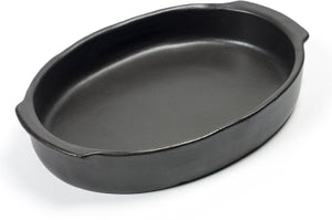 Serax - pascale naessens pure - ovale oven-serveerschaal m - zwart -