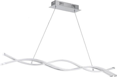 Eglo lasana 2 - hanglamp - 3 lichts - chroom - wit