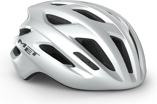 Met idolo fietshelm mannen vrouwen – race fietshelm volwassenen - maat m l (52-59cm) - white glossy