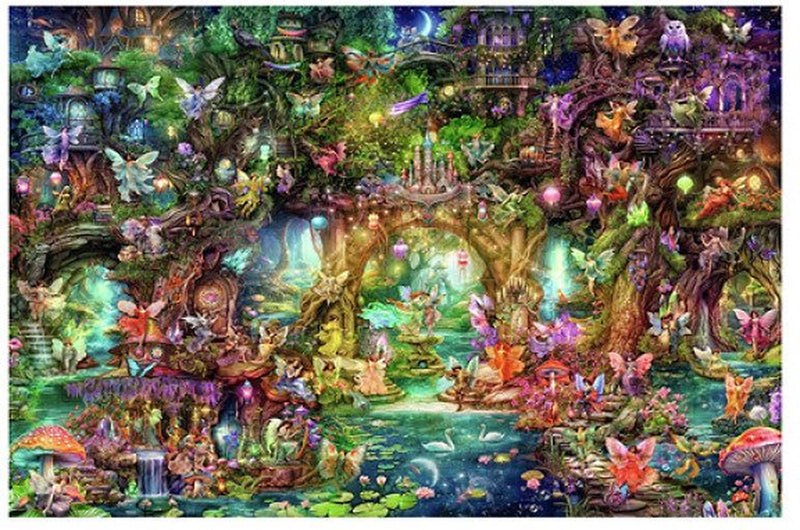 Load image into Gallery viewer, Ravensburger puzzel de verborgen wereld van de elfjes - legpuzzel - 4000 stukjes
