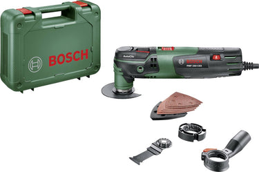 Bosch pmf 250 ces multitool - oscillerend - 250 watt - inclusief 6 accessoires en kunststof koffer