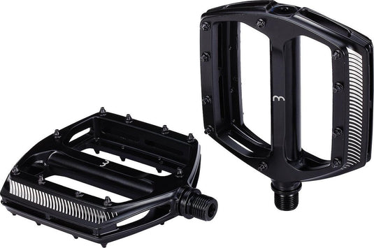 Bbb cycling fietspedalen mountainbike - aluminium - geschikt voor e-bike - anti slip pedalen mtb - flat pedals - fiets trappers - coolride zwart - bpd-36
