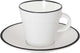 Gimex - linea line - espresso set - zwart - 85 ml - 2 stuks