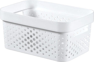 Curver infinity box dots 4,5l wit - 100% recycled