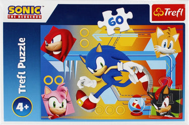Trefl puzzel - sonic the hedgehog - 60 stukjes - kleurrijke legpuzzel.