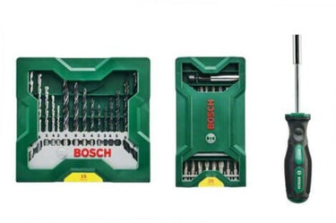 Bosch 25+15+1 mini-x-line sets plus handgreep - 2607017655