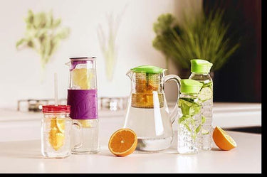 Curver smart to go fles 750ml transparant-groen