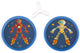 Scratch hand-disker duo - robot - met 1 magnetische disker - 3 jaar