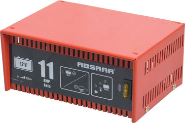 Absaar acculader 12 volt 25-120 ah 11 ampère rood