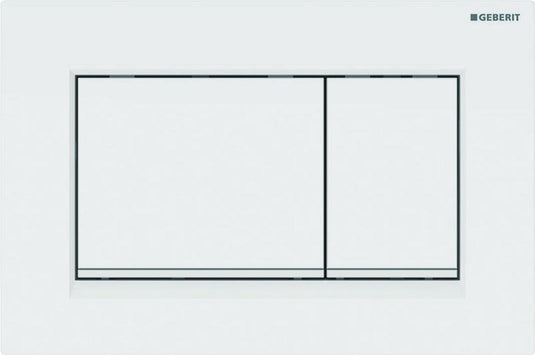 Geberit bedieningsplaat sigma30, 2-toets: wit, glazendwit