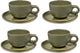 Serax - sergio herman surface - koffiekop + schotel - camogroen - 13 ø - 4 stuks