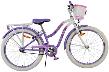Volare lovely kinderfiets - meisjes - 24 inch - paars - twee handremmen