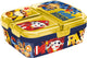 Stor paw patrol kinderlunchbox – broodtrommel met 4 vakken voor kinderen vanaf 4 jaar - vaatwasserbestendig bpa-vrij - geel blauw