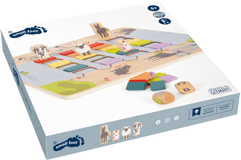 Load image into Gallery viewer, Small foot - houten spel brug oversteken dieren
