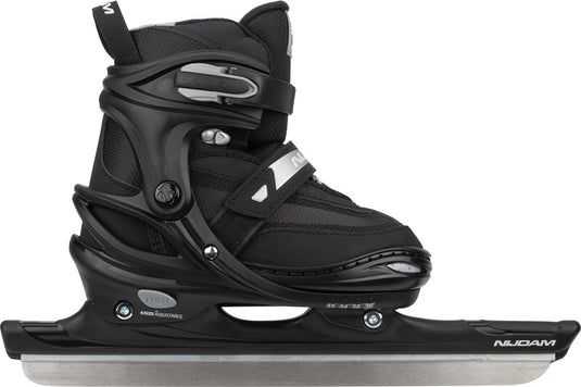 Nijdam kinderschaatsen verstelbaar - noren schaatsen - zwart - maat 29-32