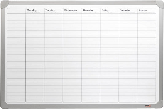 Desq weekplanner 4121 metaal wit