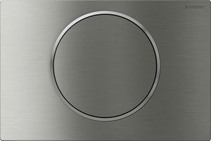 Geberit sigma10 bedieningsplaat - spoel-stop spoeling - rond - geborsteld rvs