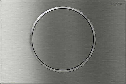 Geberit sigma10 bedieningsplaat - spoel-stop spoeling - rond - geborsteld rvs