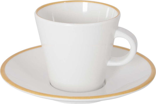 Gimex - linea line - espresso set - goud - 85 ml - 2 stuks