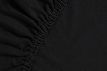 Ambiante jersey - hoeslaken - 90x200 210 - zwart