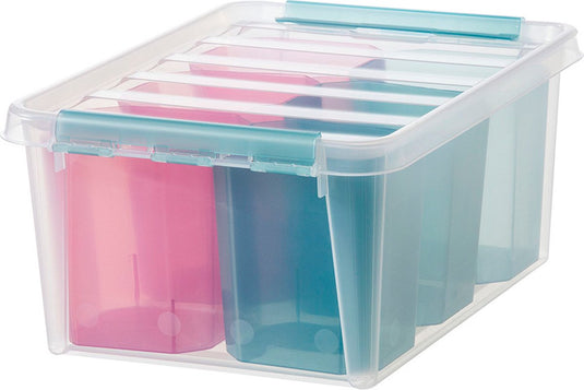Smartstore - colour 14 opbergbox 14 liter met 6 vakverdelers - polypropyleen - transparant